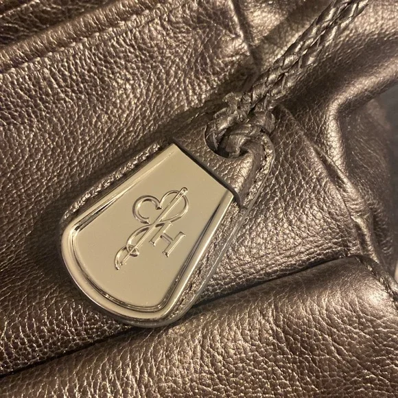 Pewter Leather Cole Haan hobo bag - Picture 2 of 7
